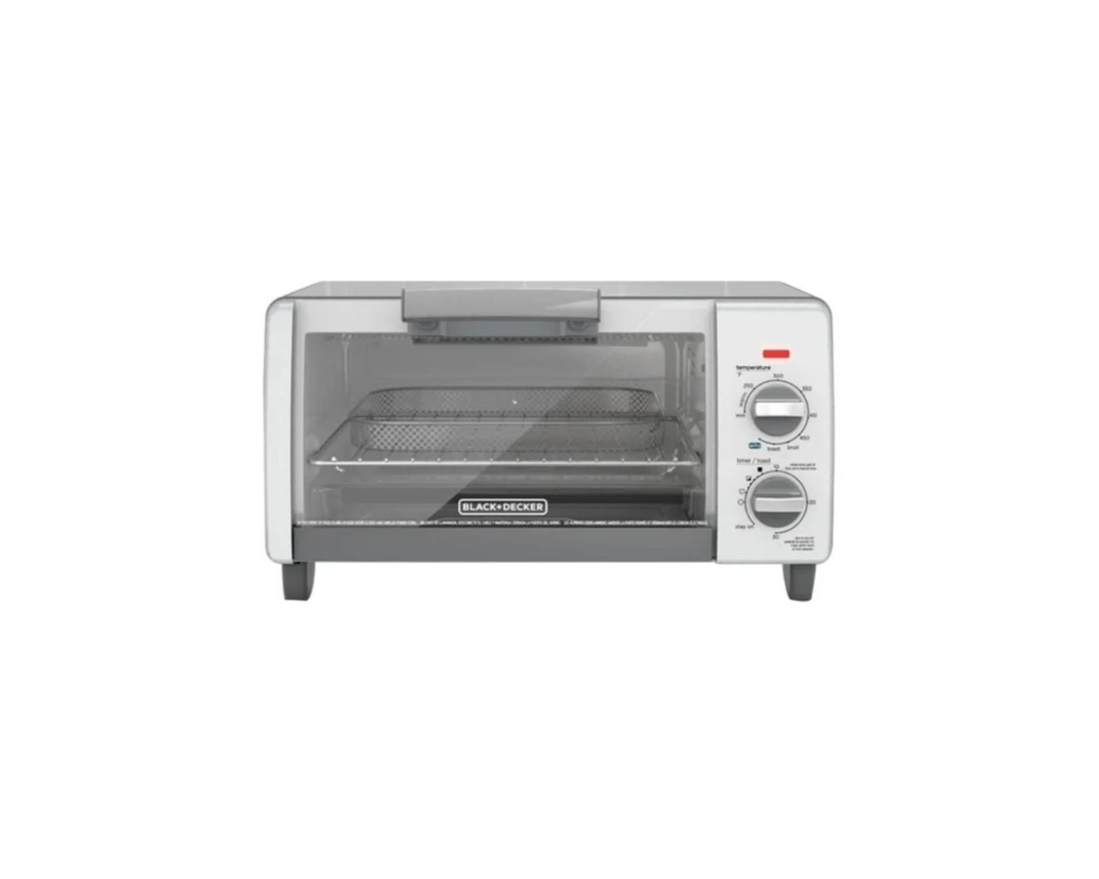 Foto 2 pulgar | Horno Tostador 4 Rebanadas con Freidora de Aire Black&Decker To1785sg-la Plateado