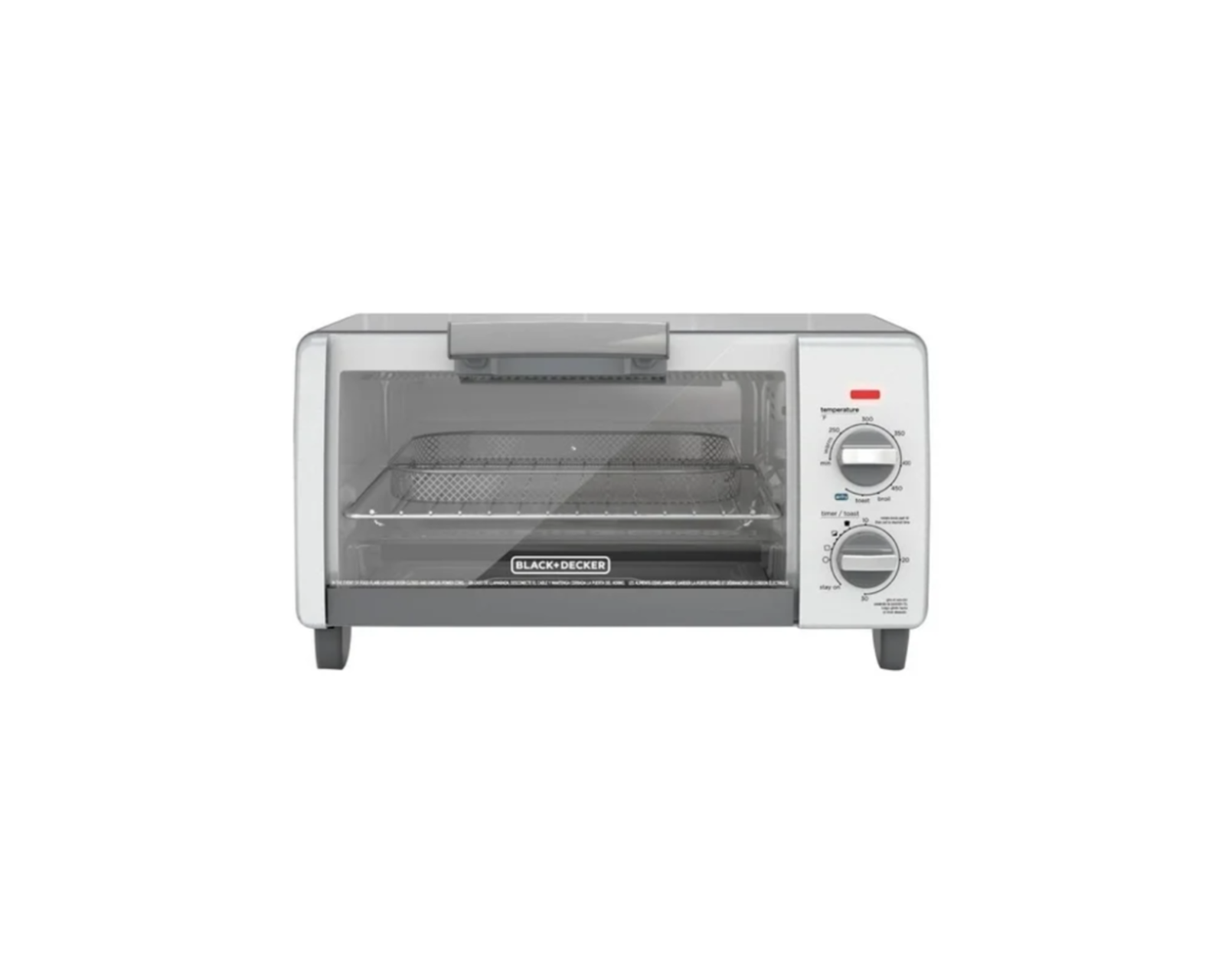 Horno Tostador 4 Rebanadas con Freidora de Aire Black&Decker To1785sg-la Plateado