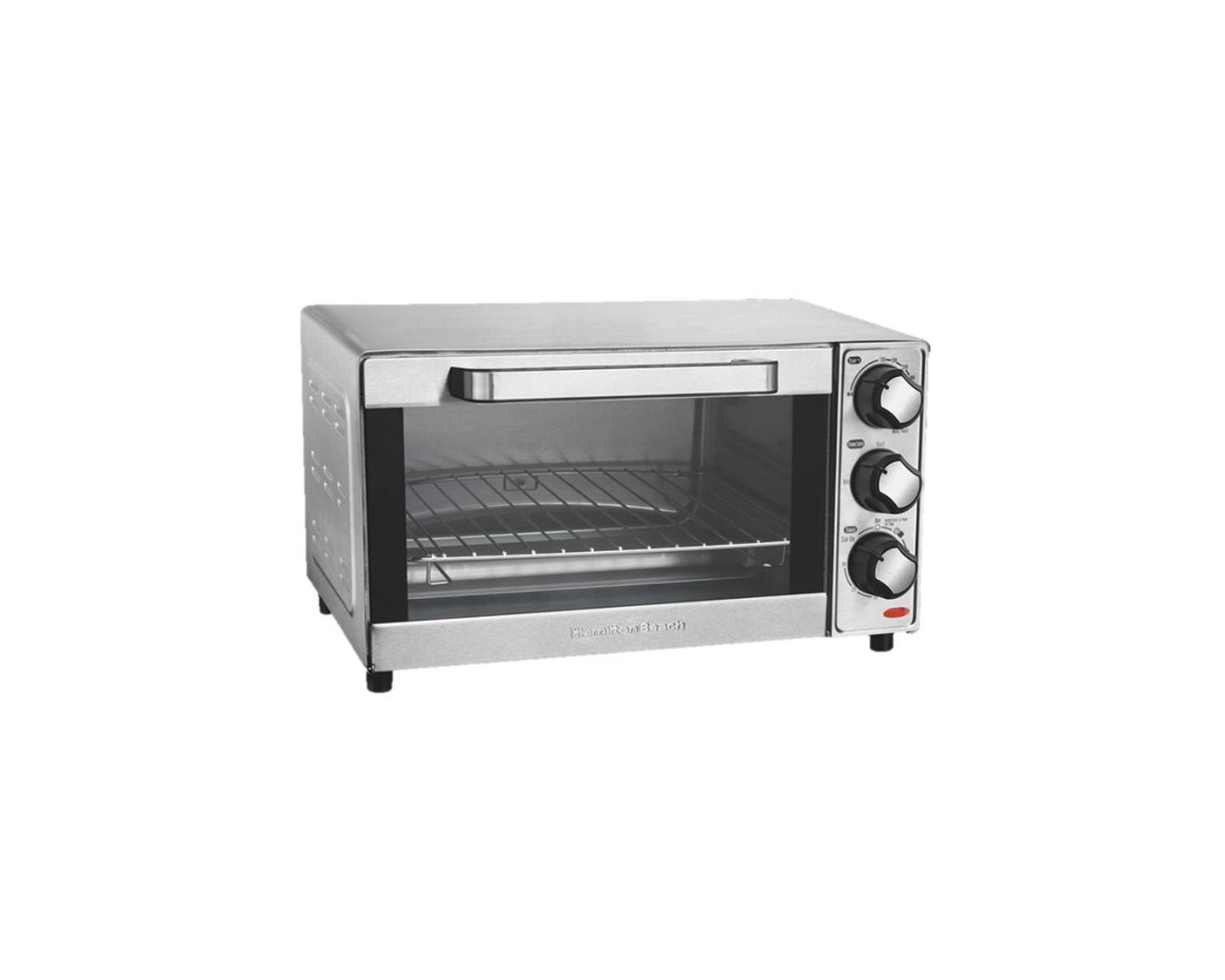 Horno Tostador 4 Rebanadas Hamilton Beach Acero Inoxidable