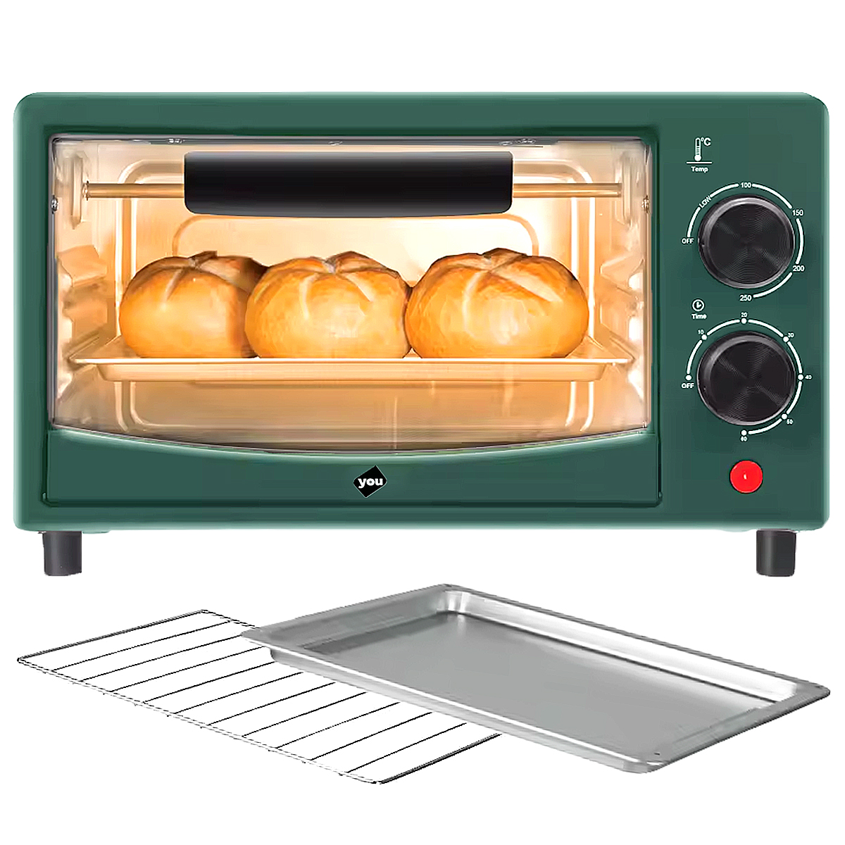 Horno Electrico De Mesa Doble Resistencia 7 Litros 600w You