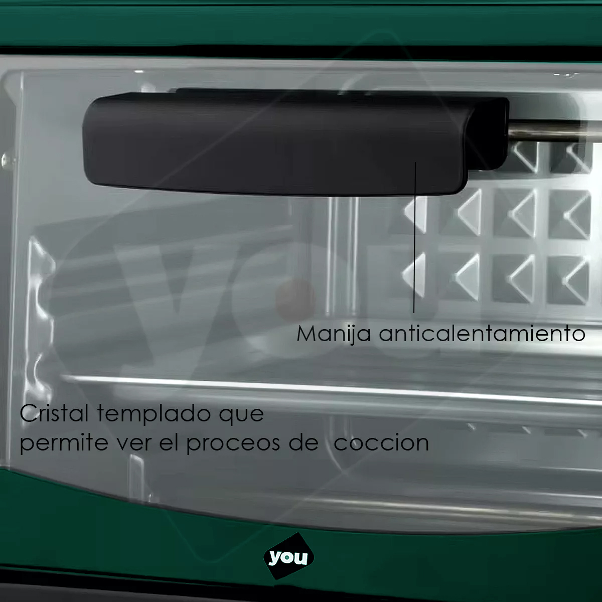 Foto 5 | Horno Electrico De Mesa Doble Resistencia 7 Litros 600w You