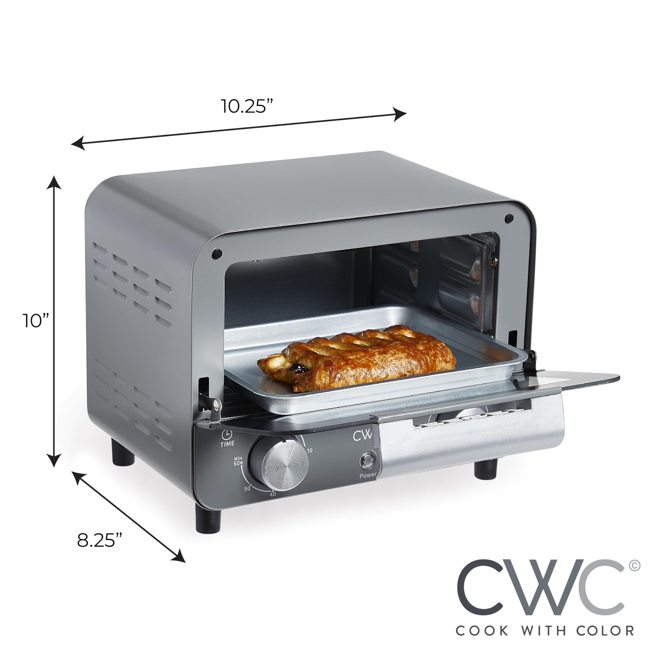 Foto 8 pulgar | Horno Tostador Cook With Color 600 w Potencia 450°f Gris - Venta Internacional