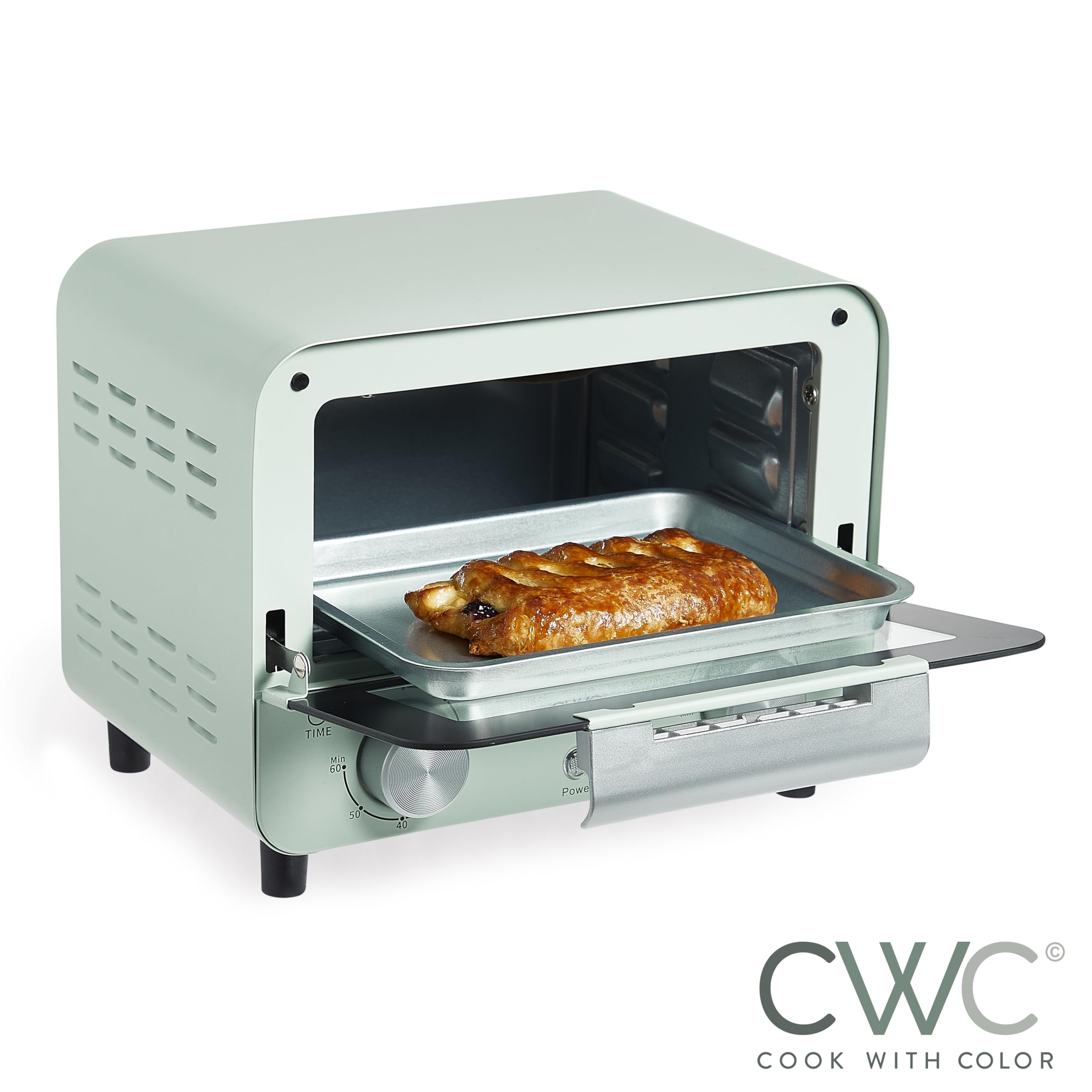 Foto 3 pulgar | Horno Tostador Cook With Color Mini 600 W de Potencia 450 °f Sage - Venta Internacional