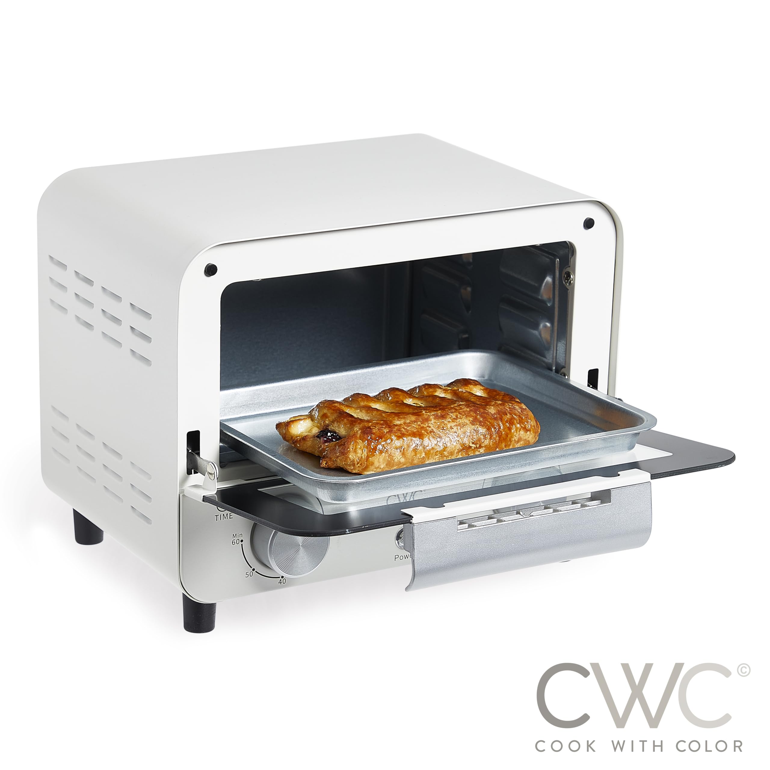 Foto 3 pulgar | Horno Tostador Cook With Color Mini de 600 W de Potencia 450 °f Crema - Venta Internacional