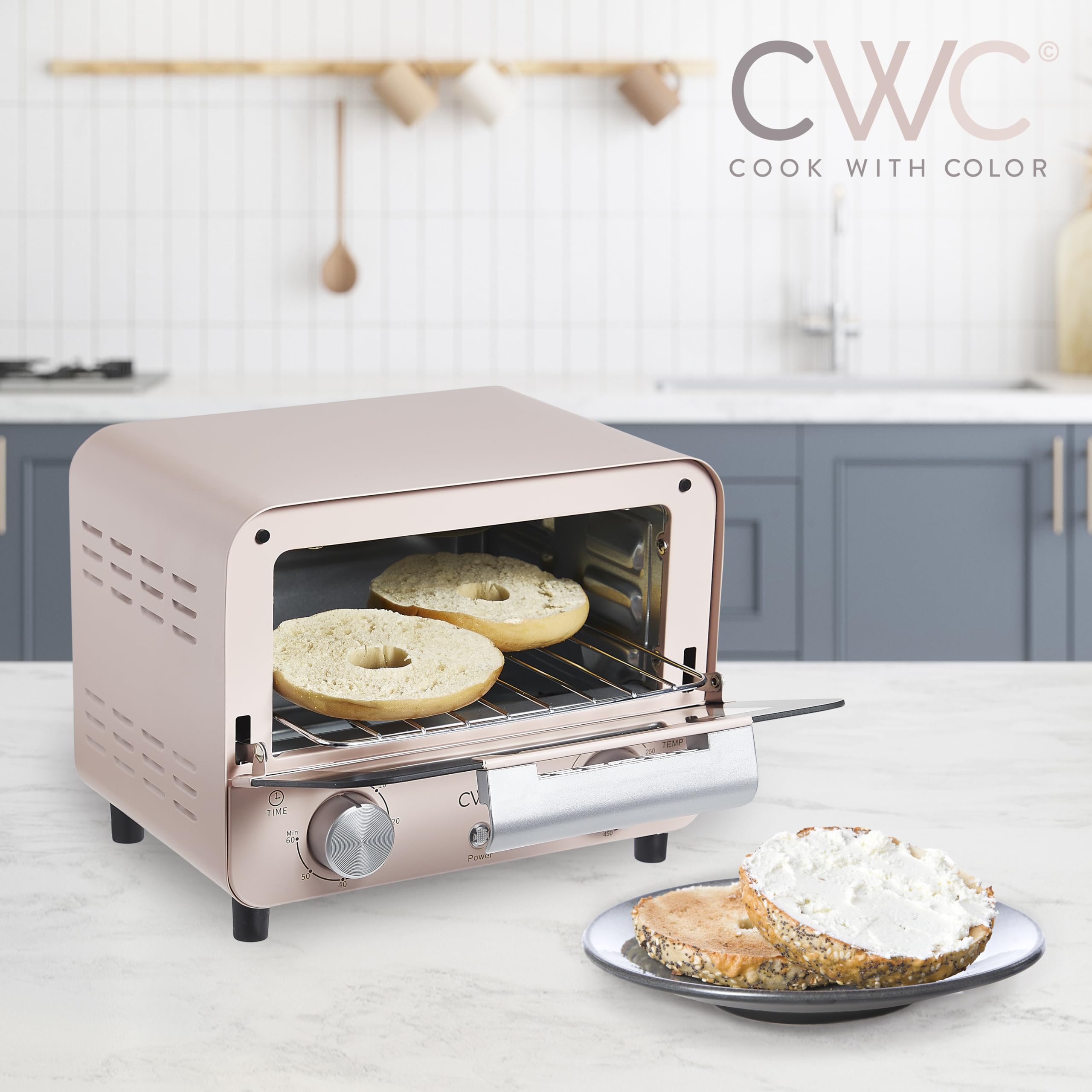 Foto 6 pulgar | Horno Tostador Cook With Color 600 W Potencia 450°f Rosa - Venta Internacional