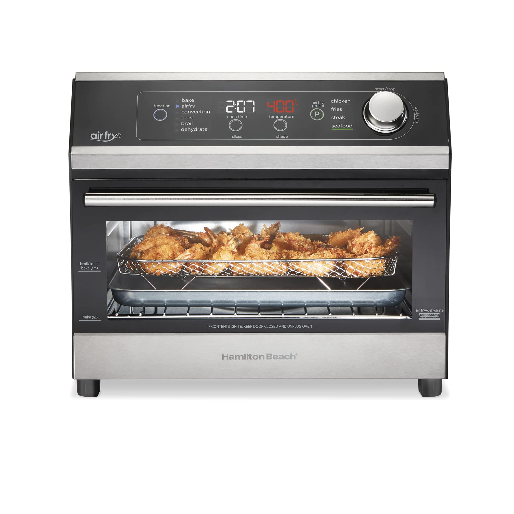 Foto 1 | Horno Tostador de Sobremesa Air Fryer Hamilton Beach 1800w - Venta Internacional