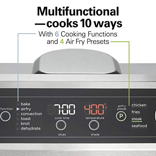 Foto 6 | Horno Tostador de Sobremesa Air Fryer Hamilton Beach 1800w - Venta Internacional