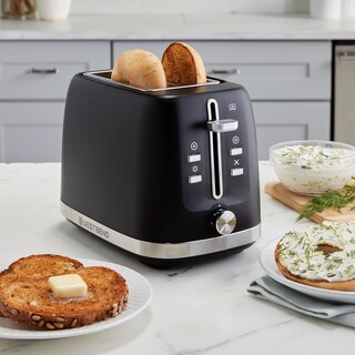 Foto 2 | Tostadora West Bend De 2 Rebanadas, Ranuras Extra Anchas Y Profundas De 750 W, Color Negro - Venta Internacional.