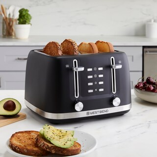 Foto 2 | Tostadora West Bend Con 4 Ranuras Extra Anchas, 1500 W, Color Negro - Venta Internacional.