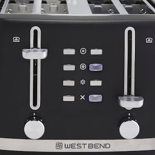 Foto 7 | Tostadora West Bend Con 4 Ranuras Extra Anchas, 1500 W, Color Negro - Venta Internacional.