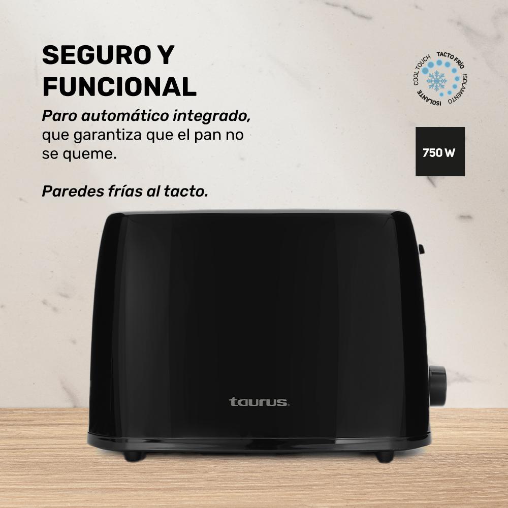 Foto 7 | Tostador de Pan Taurus Lucerna Negro