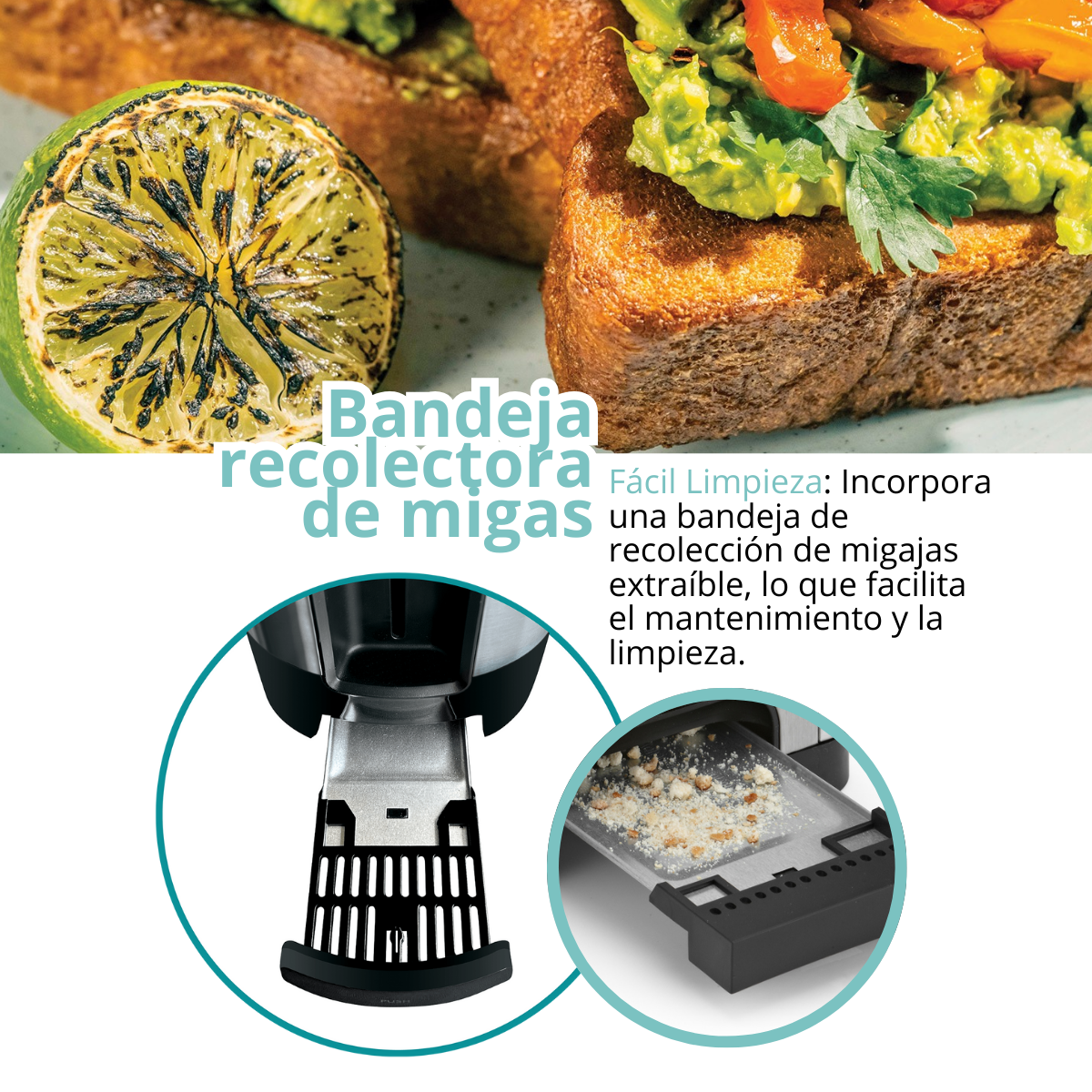 Foto 7 pulgar | Tostador 2 Rebanadas 1000w Con Función Descongelar Y Recalentar Acero Inoxidable Smart-Tek Sd2041