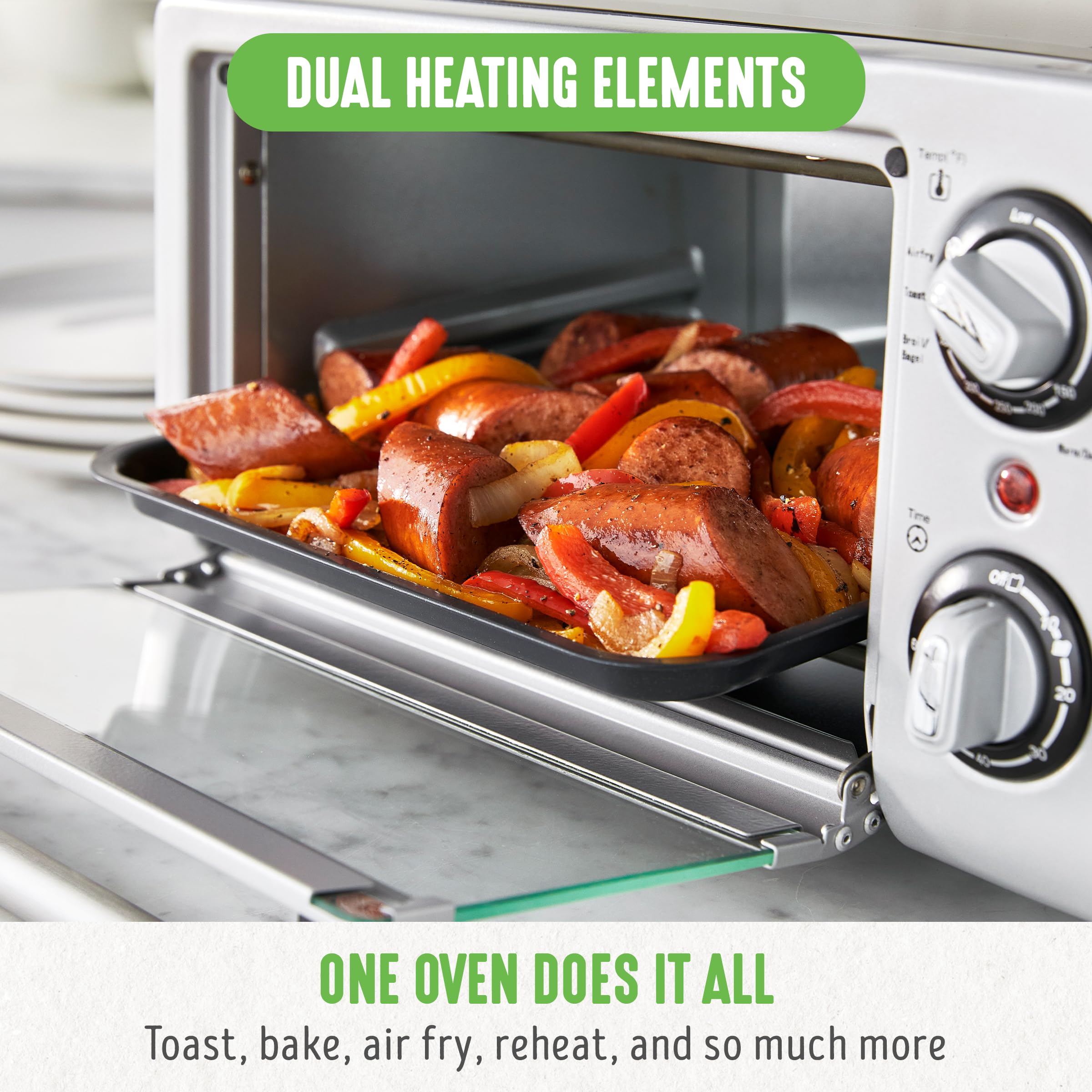 Foto 3 pulgar | Horno Tostador Greenlife de Acero Inoxidable-Venta Internacional