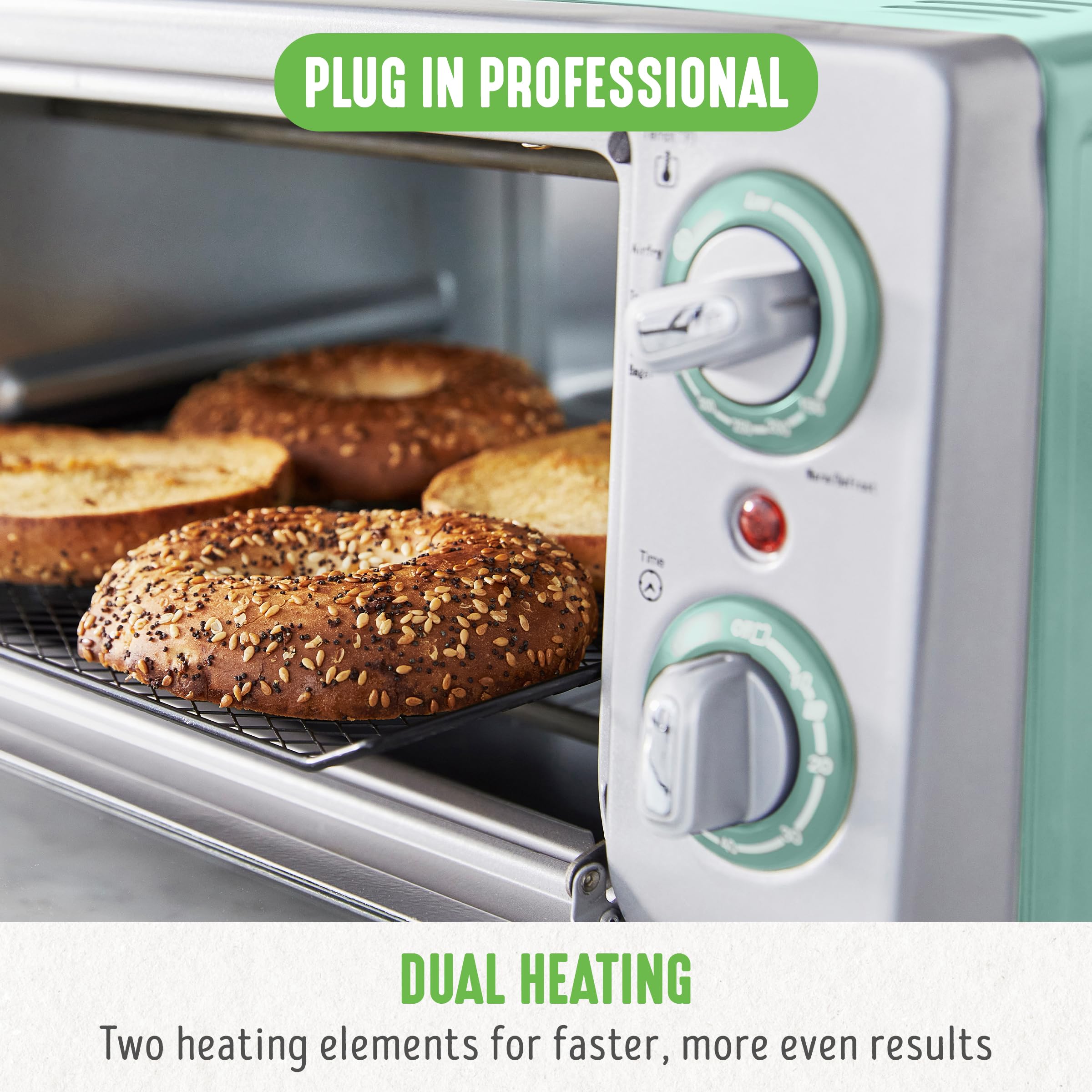 Foto 6 pulgar | Horno Tostador Greenlife de Acero Inoxidable-Venta Internacional
