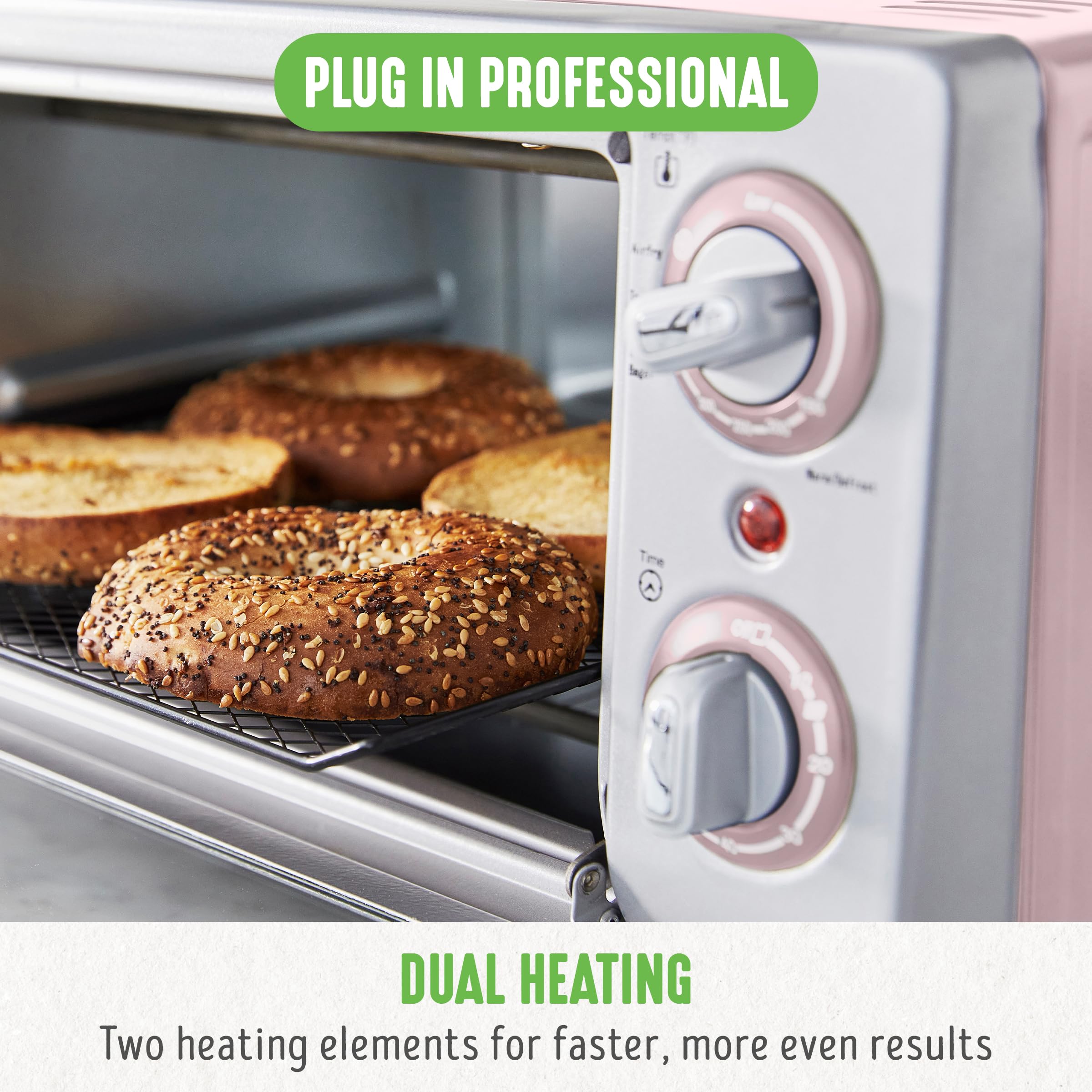 Foto 5 | Horno Tostador Greenlife de Acero Inoxidable-Venta Internacional