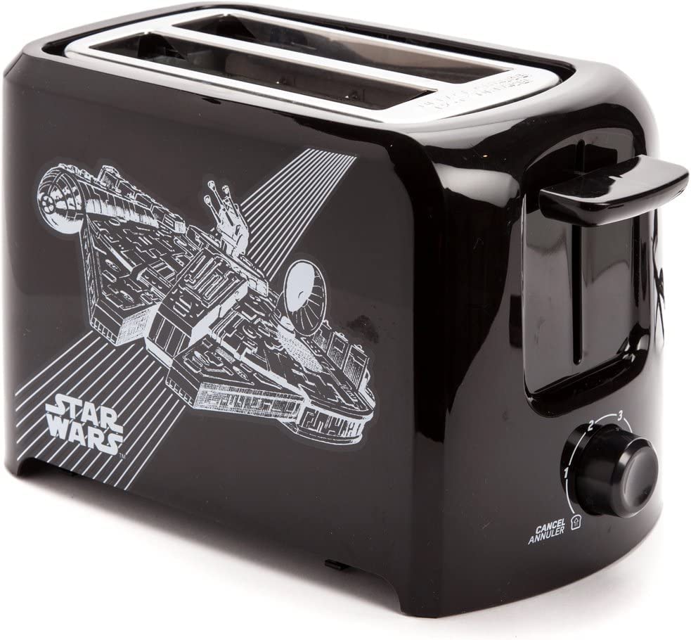 Foto 4 pulgar | Tostadora Star Wars Lsw-21cn De 2 Rebanadas, Negra, Dorado Ajustable - Venta Internacional.