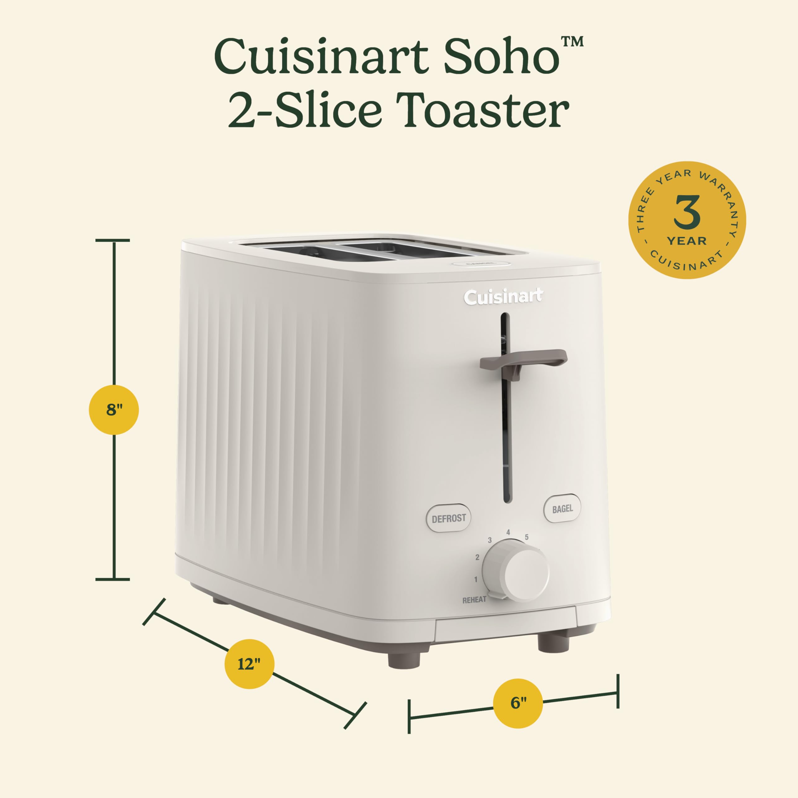 Foto 7 pulgar | Horno Tostador Cuisinart Blanco-Venta Internacional