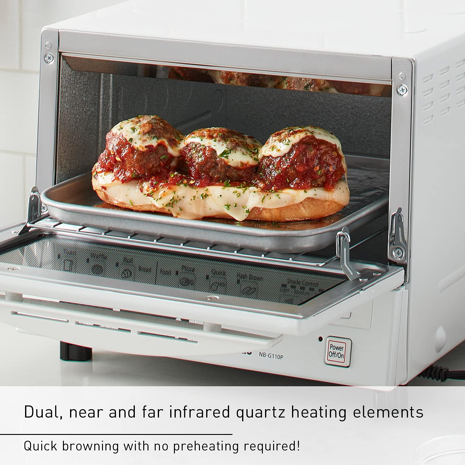Foto 4 pulgar | Horno Tostador Panasonic Flashxpress 1300 W 4 Rebanadas Blanco - Venta Internacional