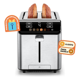 Foto 1 | Chefman - Smart Touch Tostador 2 Rebanadas Digital, 6 Definiciones De Tonalidad.