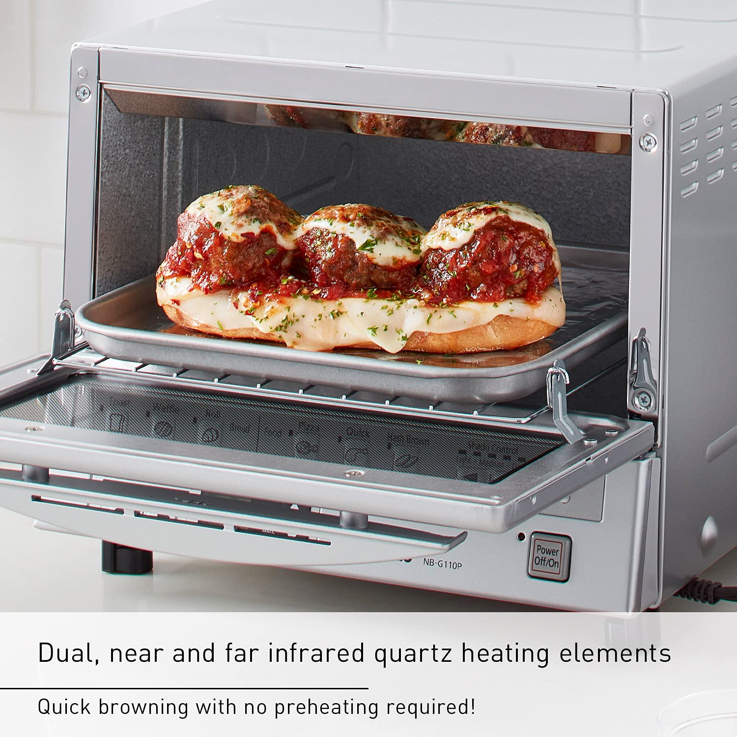 Foto 4 pulgar | Horno Tostador Panasonic Flashxpress 1300w 9 Bandejas Plateado - Venta Internacional