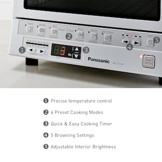Foto 4 | Horno Tostador Panasonic Flashxpress 1300w 9 Bandejas Plateado - Venta Internacional