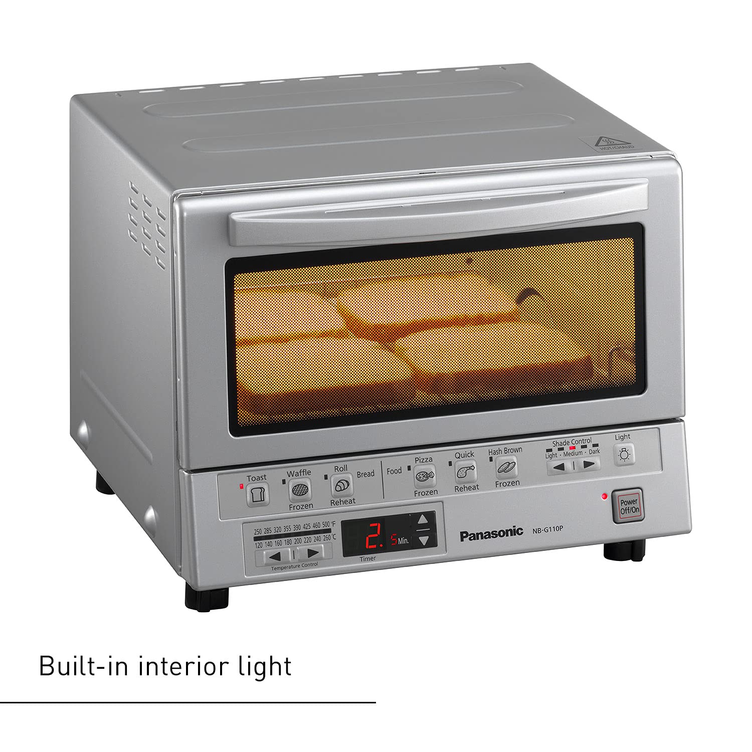 Foto 6 pulgar | Horno Tostador Panasonic Flashxpress 1300w 9 Bandejas Plateado - Venta Internacional
