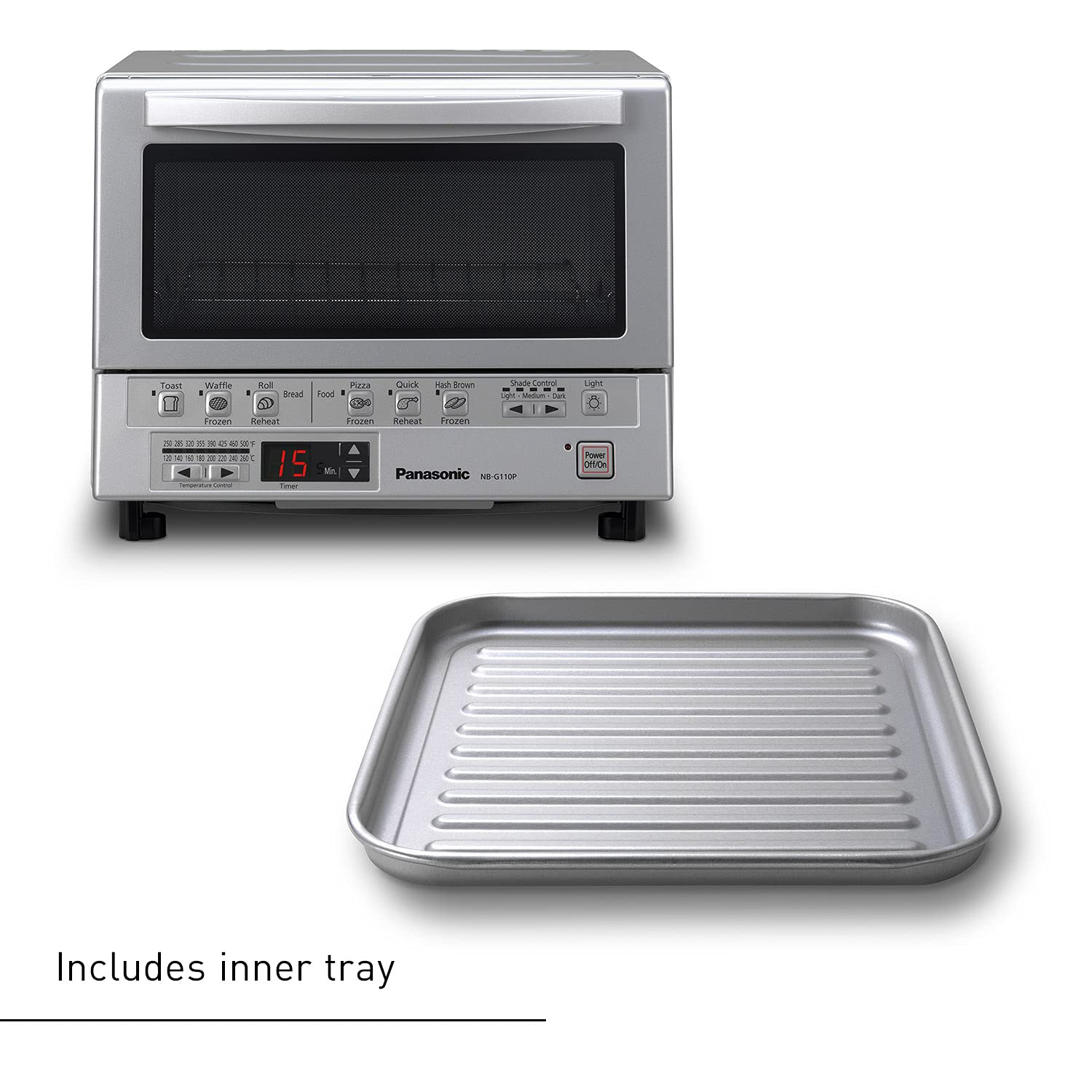 Foto 7 pulgar | Horno Tostador Panasonic Flashxpress 1300w 9 Bandejas Plateado - Venta Internacional