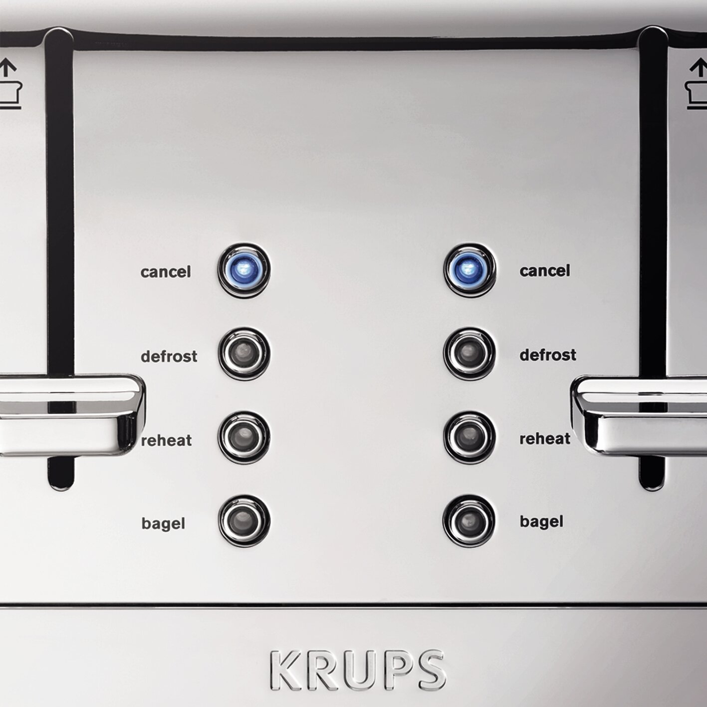 Foto 7 pulgar | Set De Desayuno Toaster Krups De Acero Inoxidable, 4 Rebanadas, 1500 W - Venta Internacional.