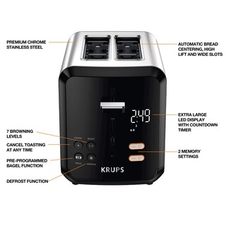 Foto 2 | Tostadora Krups Kh320d50 My Memory Digital De Acero Inoxidable - Venta Internacional.