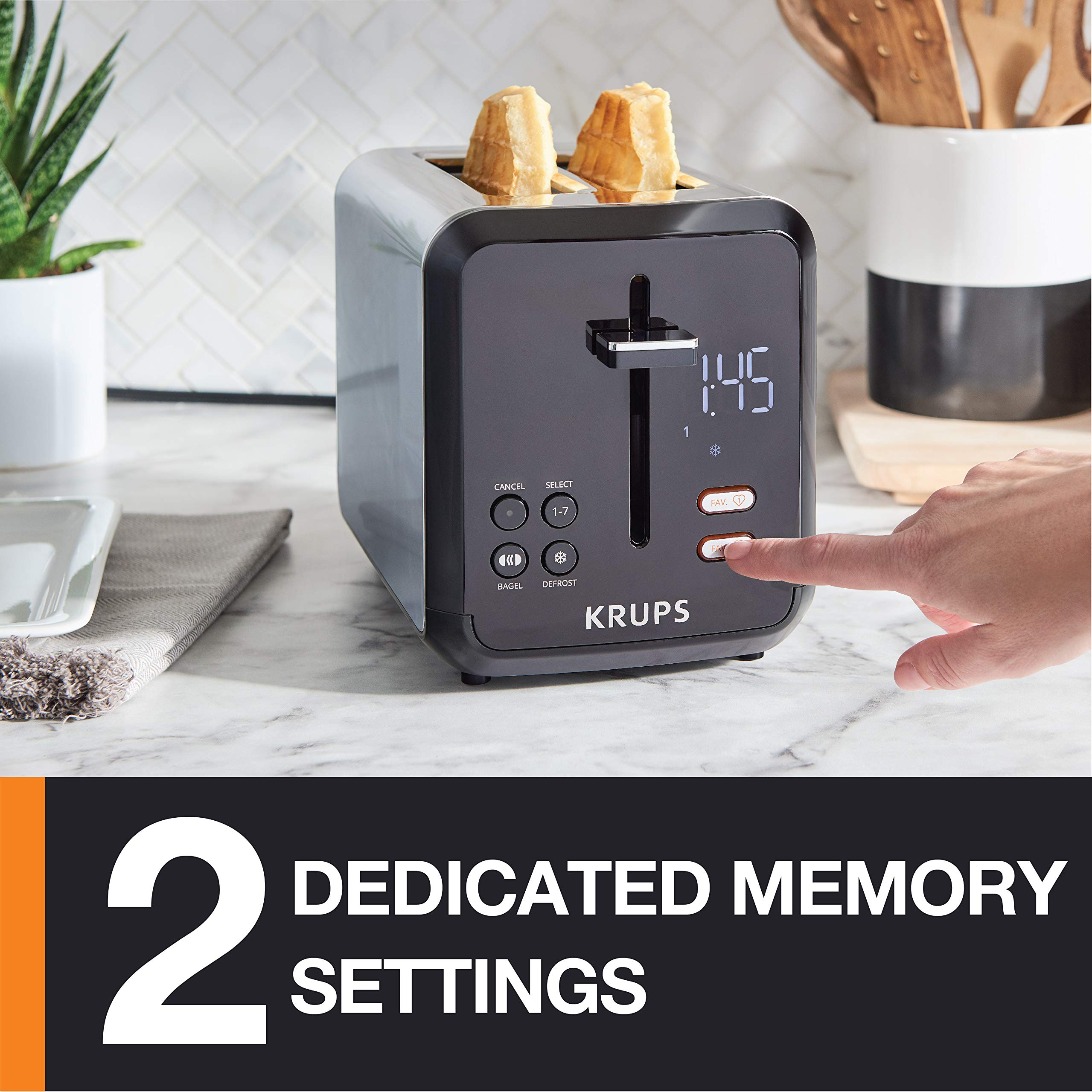 Foto 4 pulgar | Tostadora Krups Kh320d50 My Memory Digital De Acero Inoxidable - Venta Internacional.