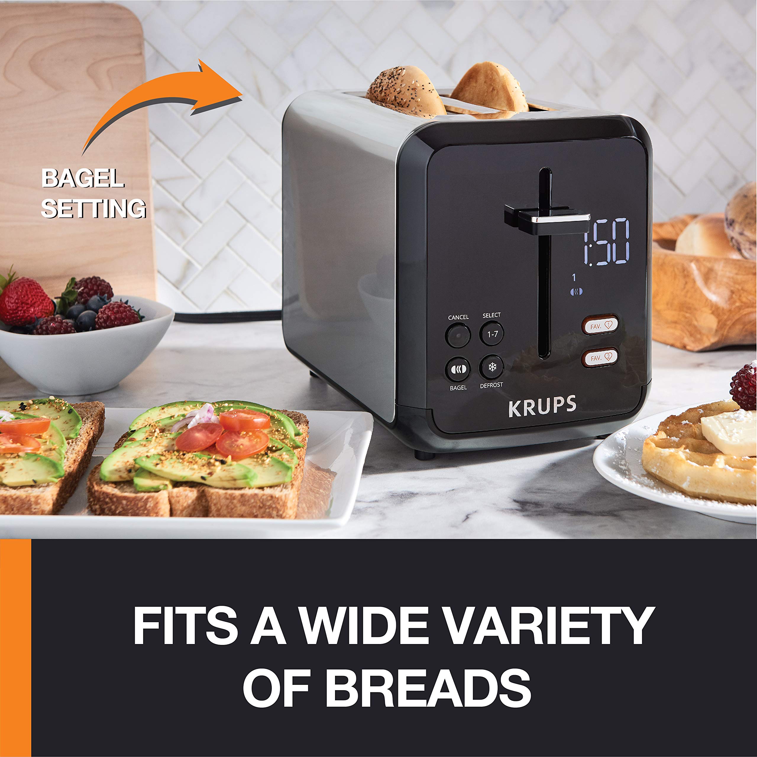 Foto 5 | Tostadora Krups Kh320d50 My Memory Digital De Acero Inoxidable - Venta Internacional.