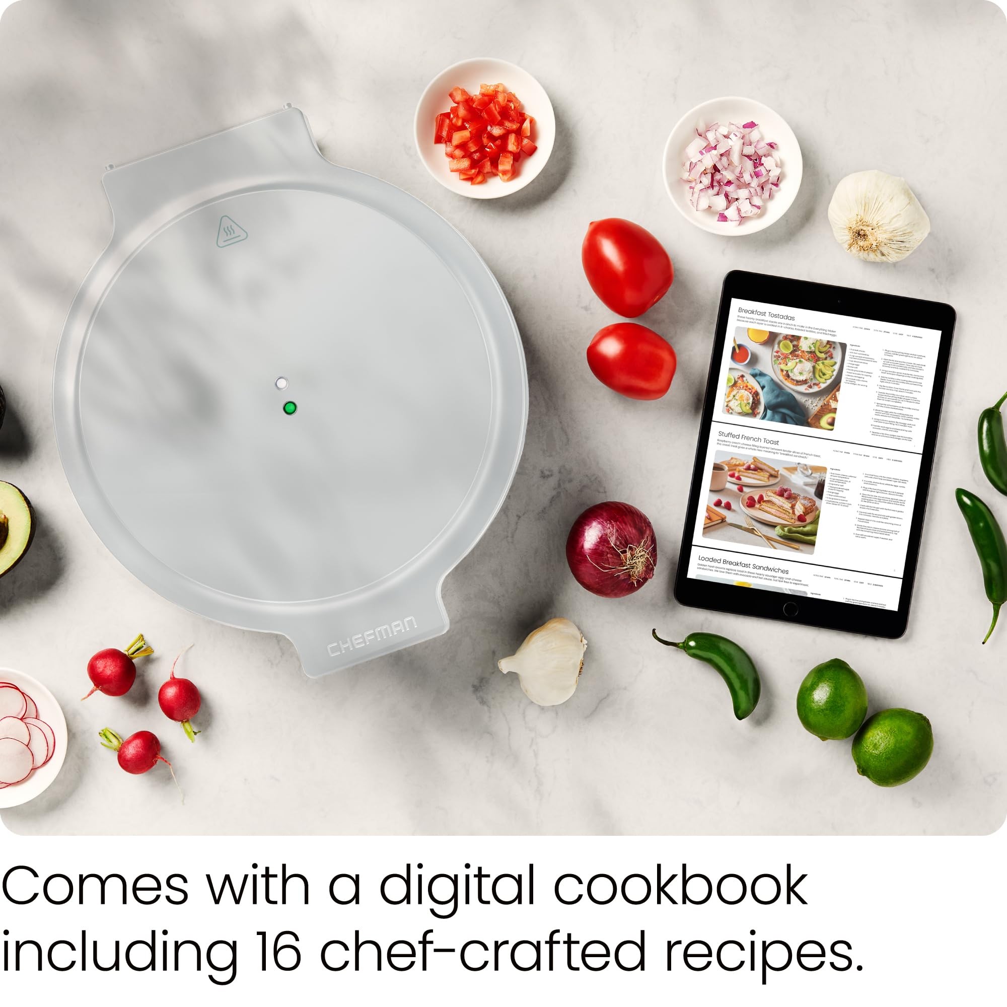 Foto 6 | Máquina Eléctrica Para Hacer Pizza Chefman Everything Maker 1440w - Venta Internacional.
