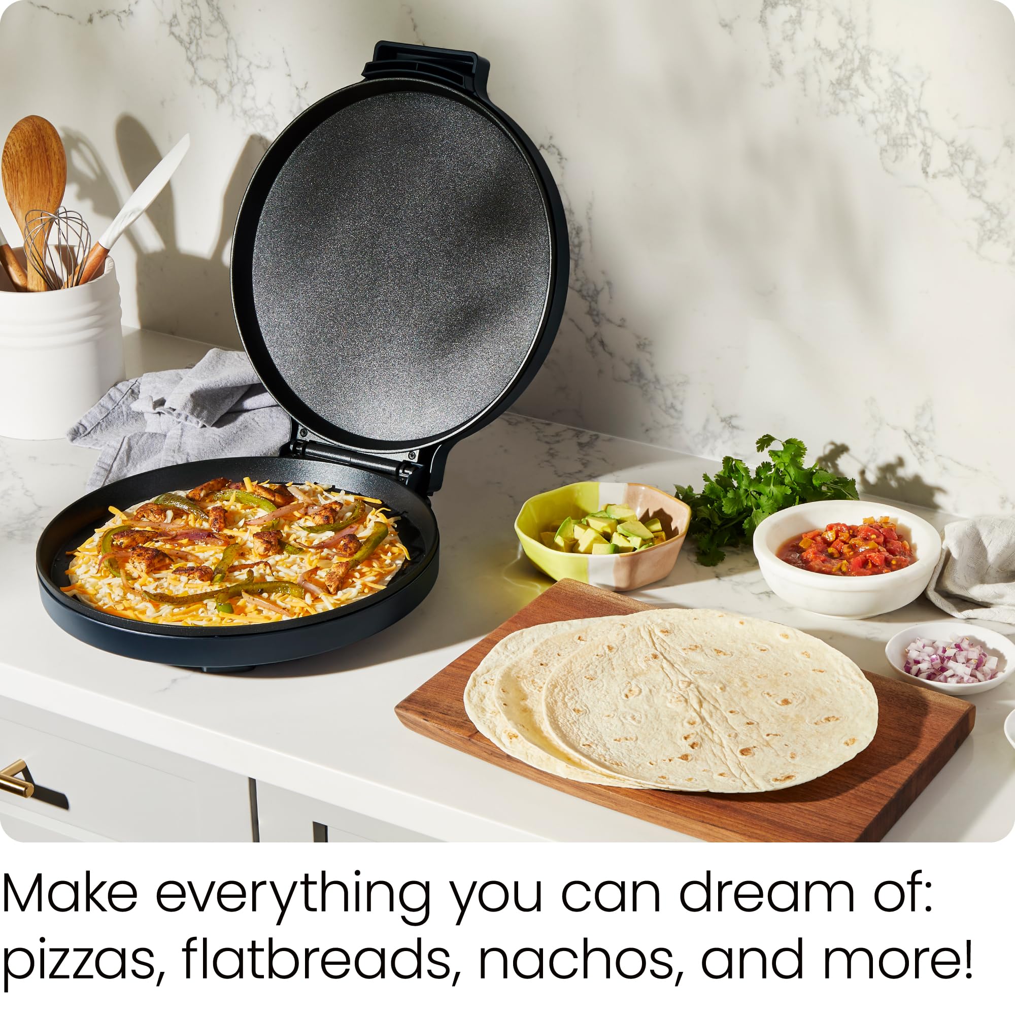 Foto 2 | Máquina Eléctrica Para Hacer Pizza Chefman Everything Maker 1440w - Venta Internacional.