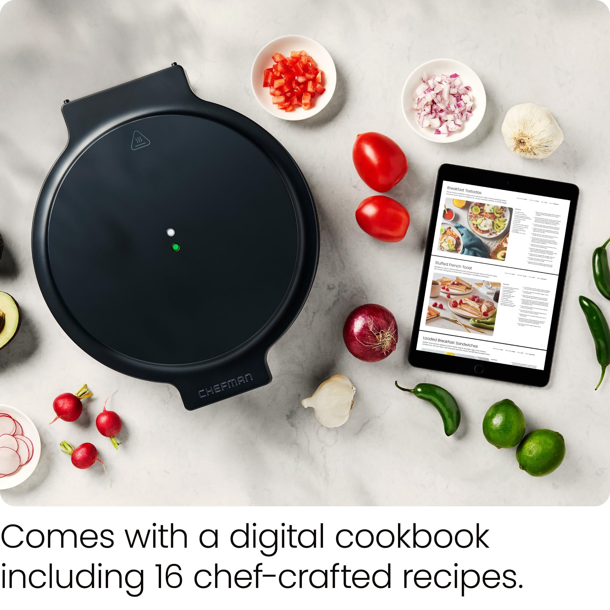 Foto 7 pulgar | Máquina Eléctrica Para Hacer Pizza Chefman Everything Maker 1440w - Venta Internacional.