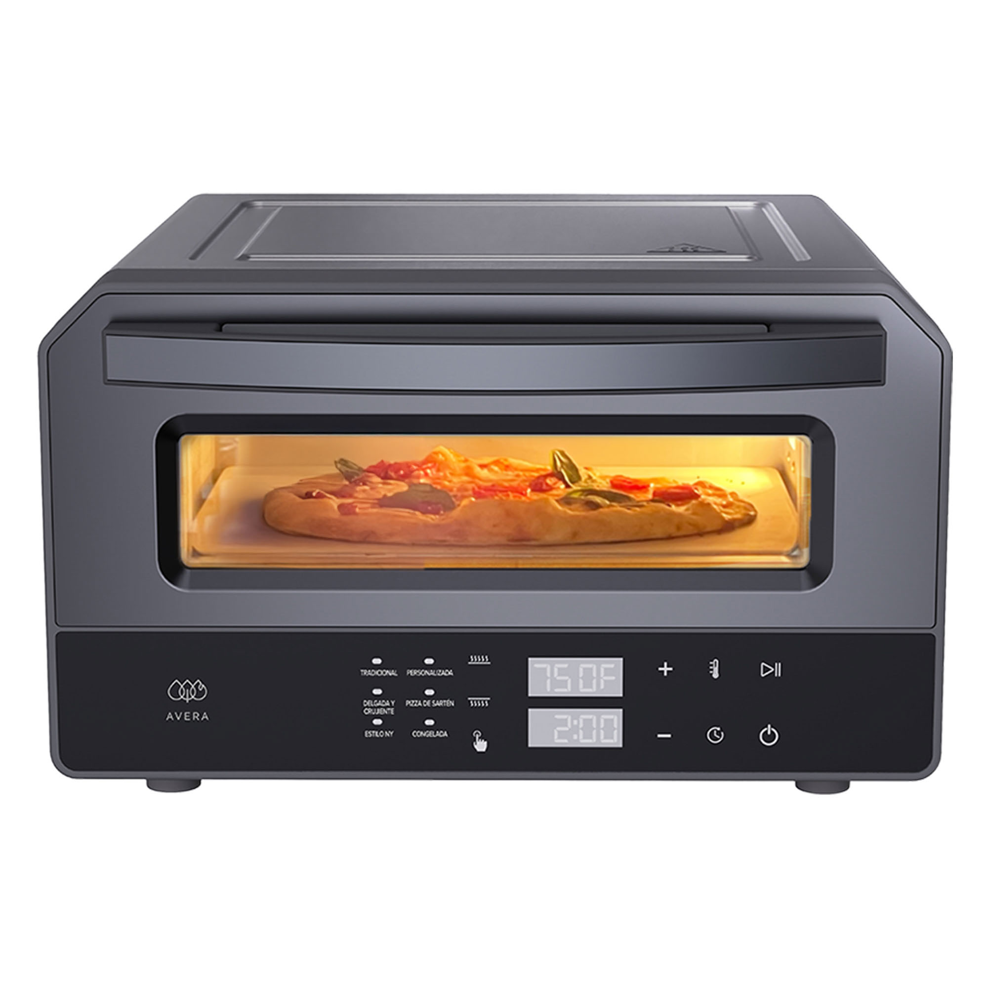 Foto 2 pulgar | Horno Eléctrico Para Pizza de 12 pulgadas hasta 400°C con 6 funciones