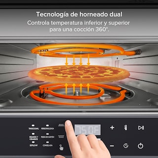 Foto 6 | Horno Eléctrico Para Pizza de 12 pulgadas hasta 400°C con 6 funciones