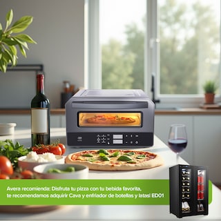 Foto 8 | Horno Eléctrico Para Pizza de 12 pulgadas hasta 400°C con 6 funciones