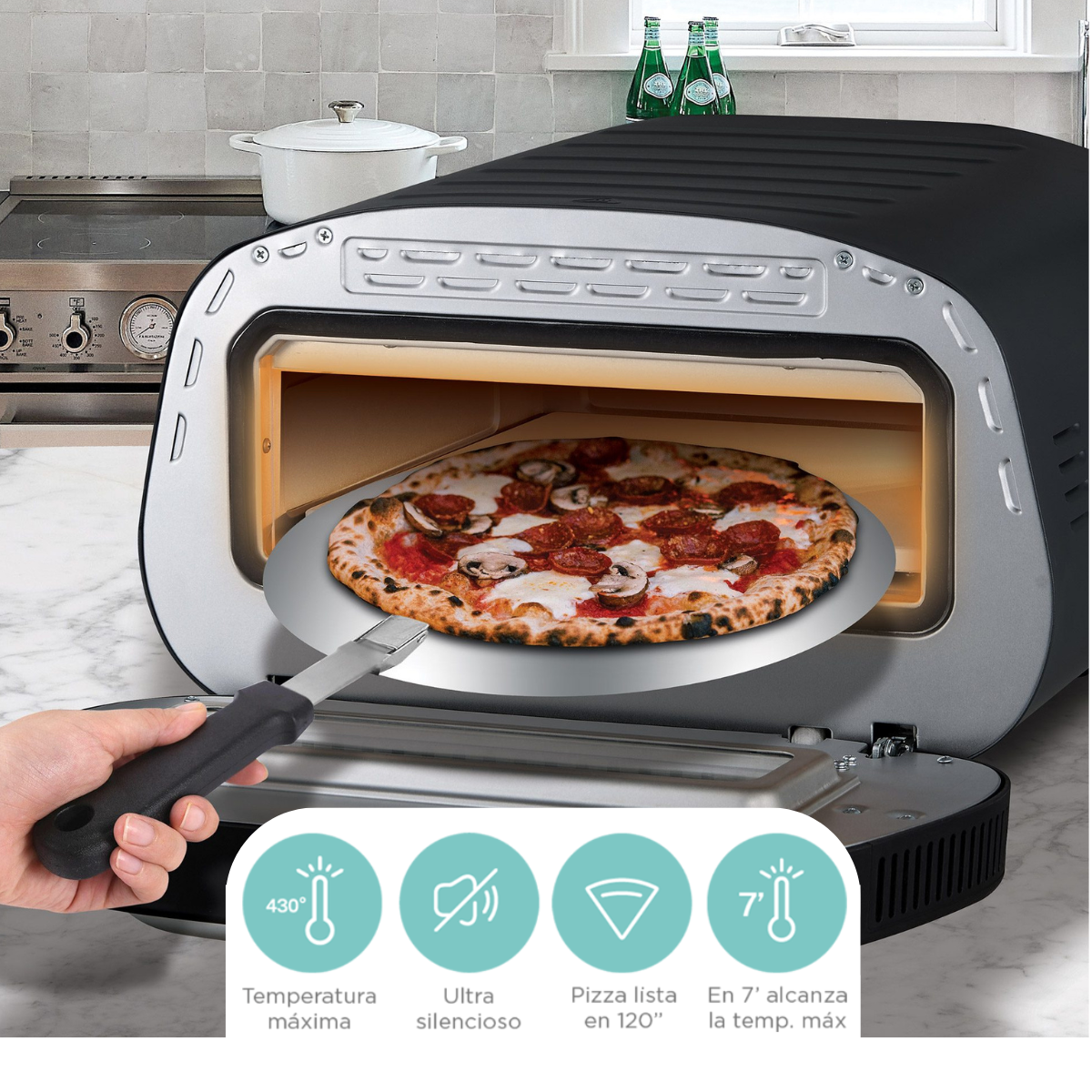 Foto 5 pulgar | Horno Eléctrico Digital Milano para pizzas Smart-Tek