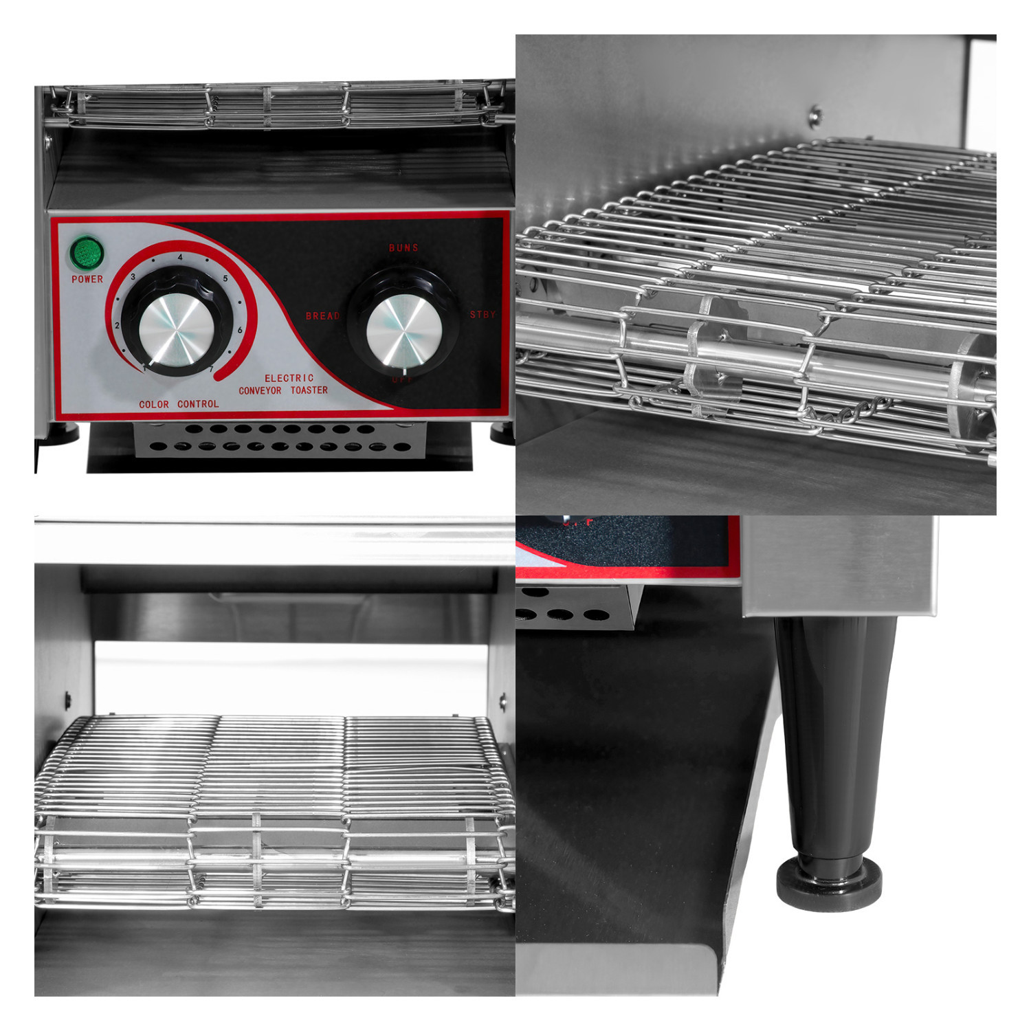 Foto 5 pulgar | Tostadora Pan Electrica Industrial 150 Rebanadas 7 Vel Acero Gutstark Home