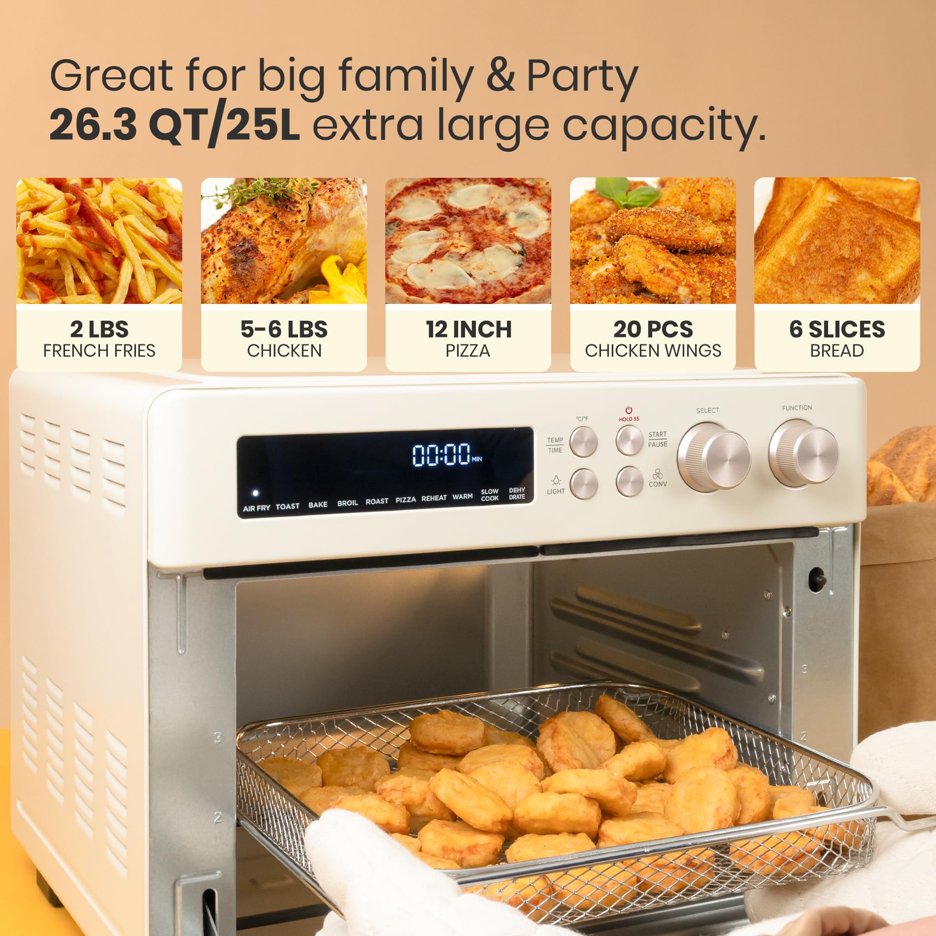 Foto 6 pulgar | Horno Tostador Air Fryer Val Cucina 10 en 1 - Venta Internacional