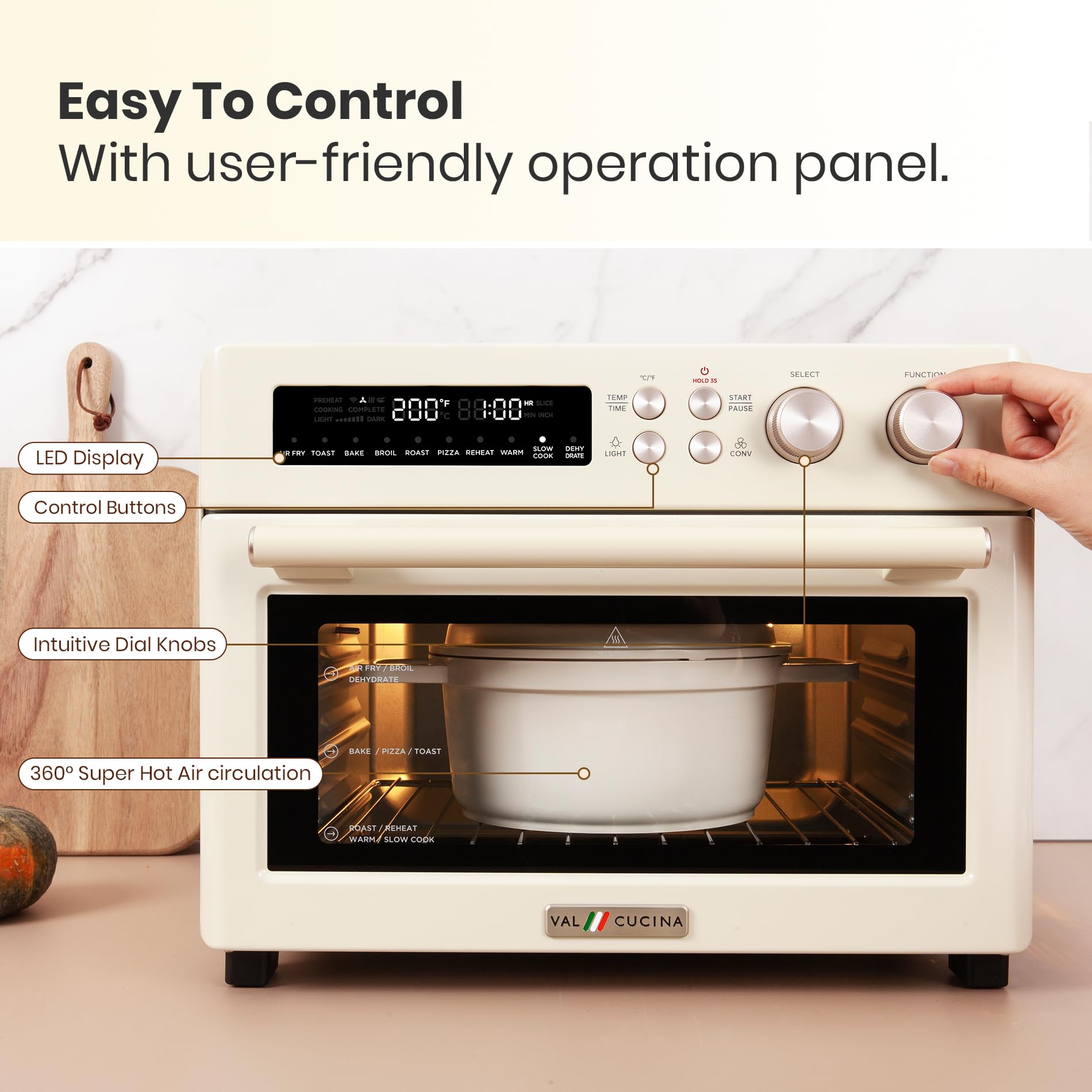 Foto 7 pulgar | Horno Tostador Air Fryer Val Cucina 10 en 1 - Venta Internacional