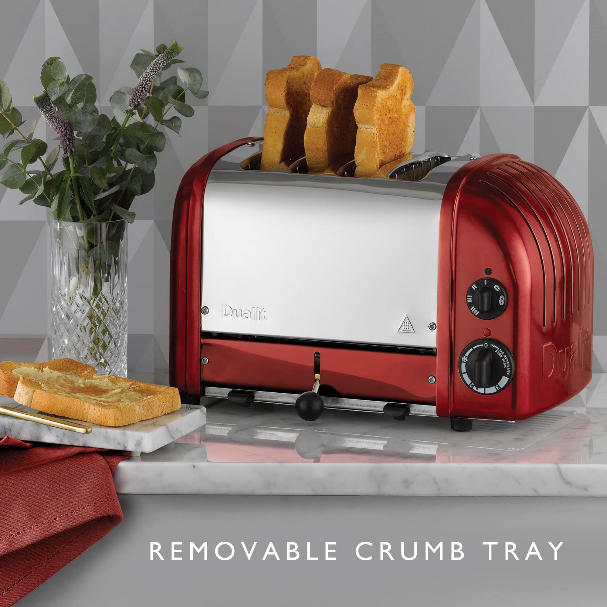 Foto 6 | Tostadora Dualit Classic De 4 Rebanadas Newgen Apple Candy Red - Venta Internacional.