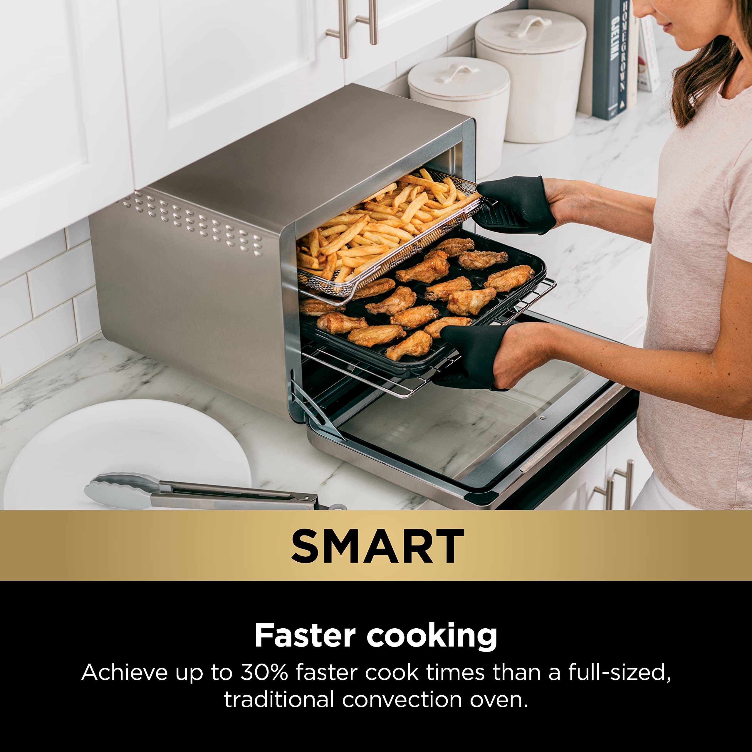 Foto 4 pulgar | Horno Air Fry Ninja Dt251 Foodi 10 En 1 Smart Xl Plateado - Venta Internacional.