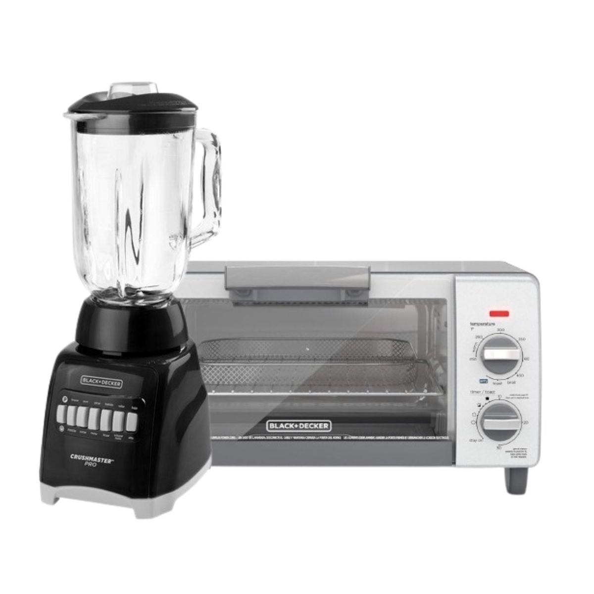 Foto 2 pulgar | Horno Tostador Airfry + Licuadora 1.25lt Vidrio Black+decker