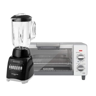 Foto 1 | Horno Tostador Airfry + Licuadora 1.25lt Vidrio Black+decker