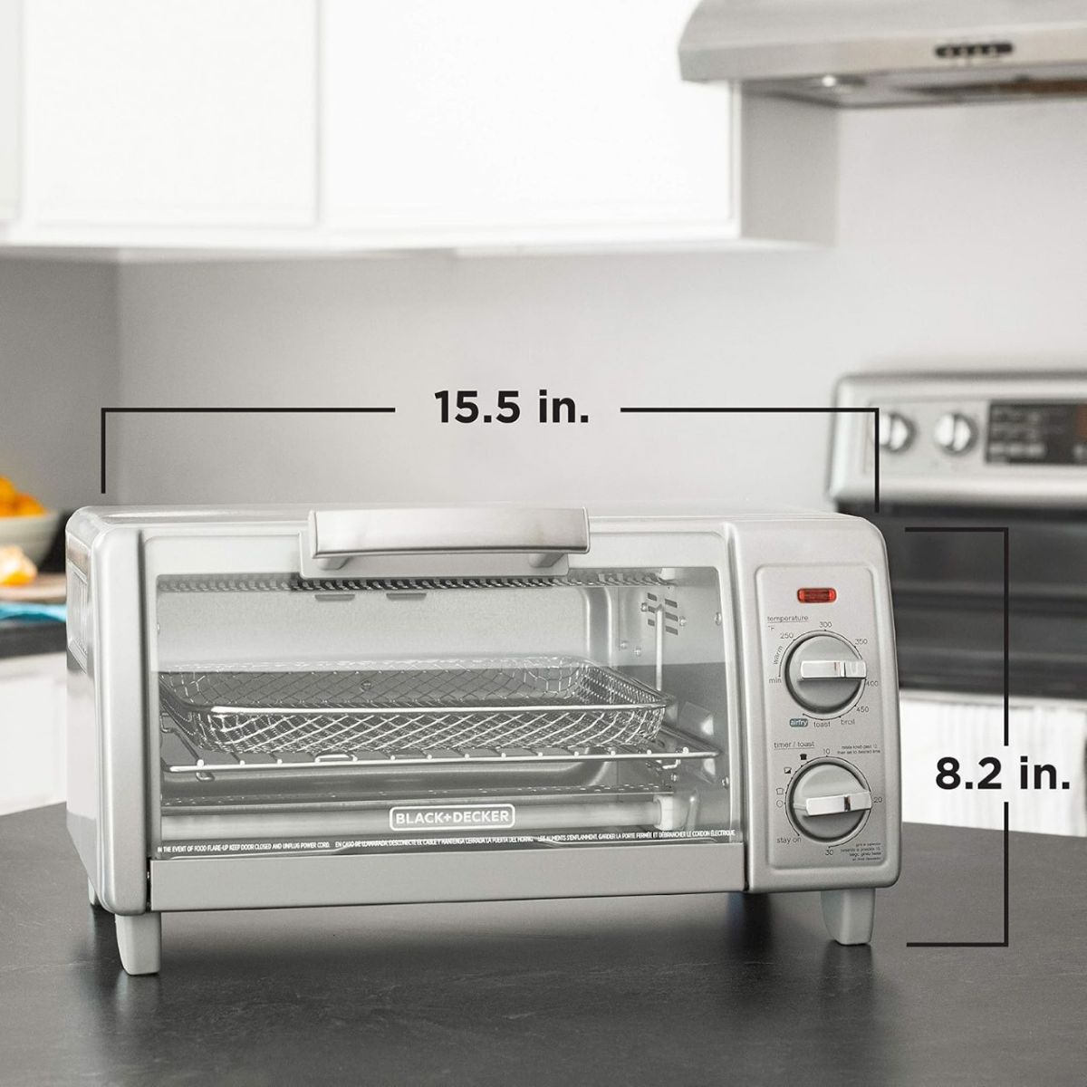 Foto 6 pulgar | Horno Tostador Airfry + Licuadora 1.25lt Vidrio Black+decker