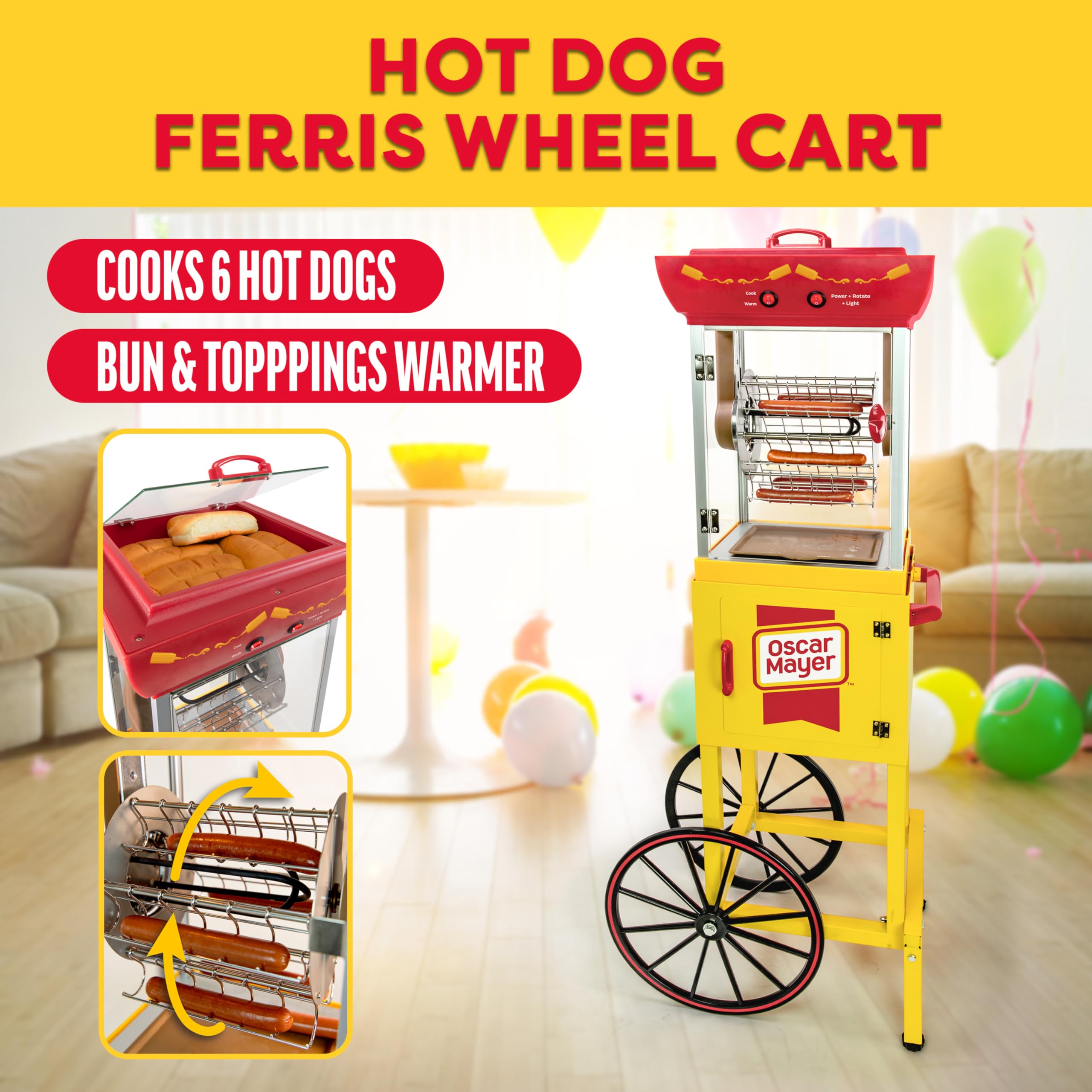 Foto 2 | Hot Dog, Noria, Nostalgia De Oscar Mayer, Estilo Retro - Venta Internacional.