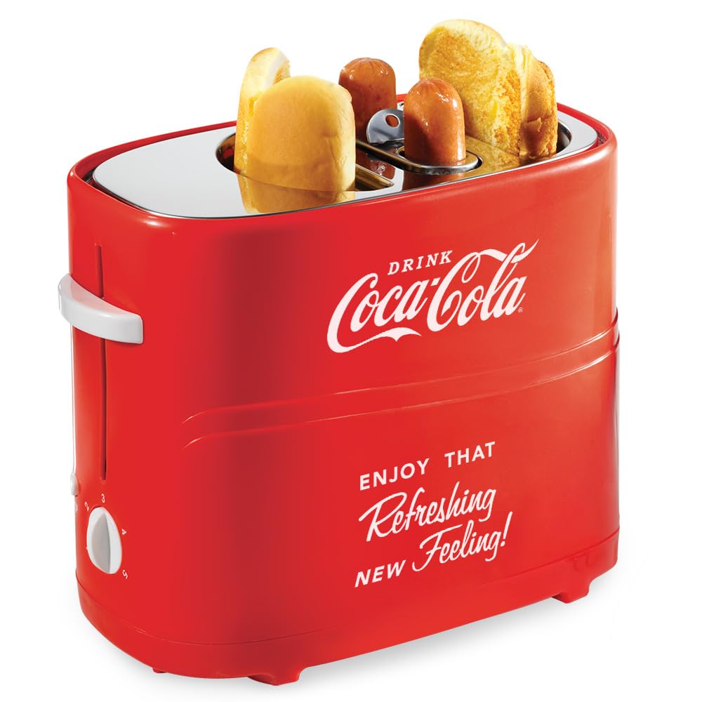 Foto 1 | Bollo Para Salchichas Nostalgia Coca-cola Con 2 Ranuras Y Minipinzas - Venta Internacional.
