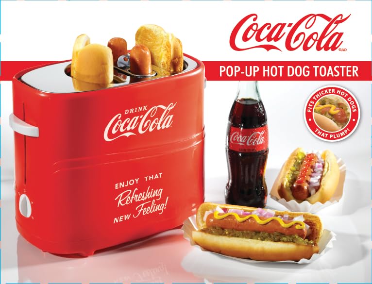 Foto 2 | Bollo Para Salchichas Nostalgia Coca-cola Con 2 Ranuras Y Minipinzas - Venta Internacional.