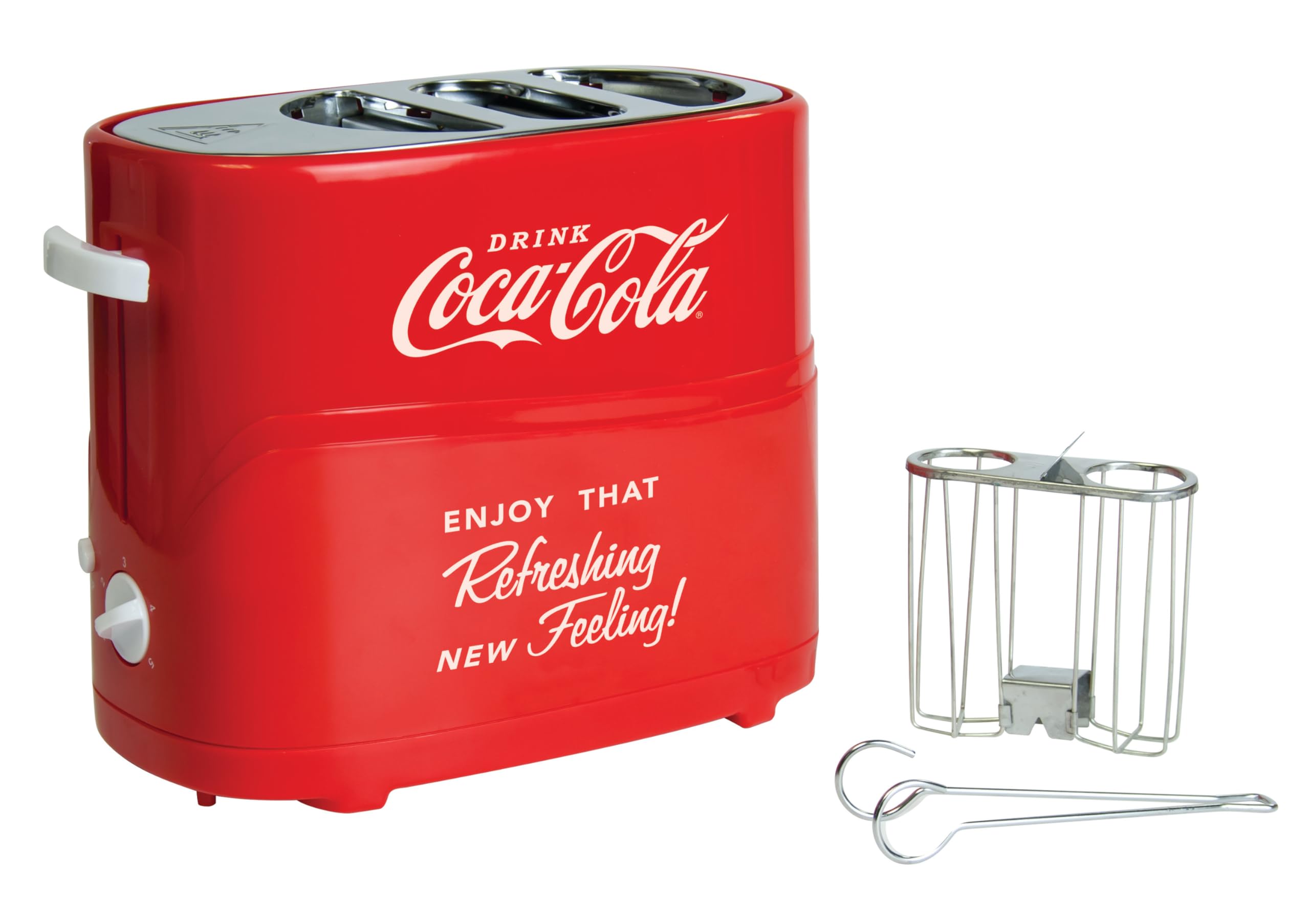 Foto 5 | Bollo Para Salchichas Nostalgia Coca-cola Con 2 Ranuras Y Minipinzas - Venta Internacional.